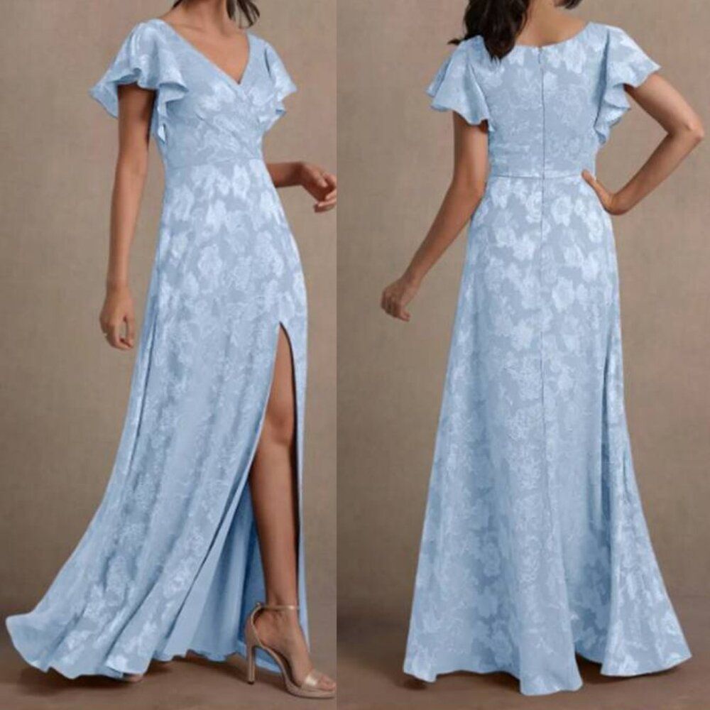 Women's Coupe Formal Maxi Dress Taleen Evening Party Gown PowderBlue Size10 $149